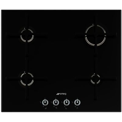 Smeg PV164N 60cm Linea Gas on Glass Hob in Black